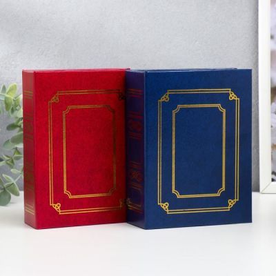 Фотоальбом на 100 фото 10х15 см "Классика. Двойная золотая рамка" МИКС 16,5х12,5х5 см