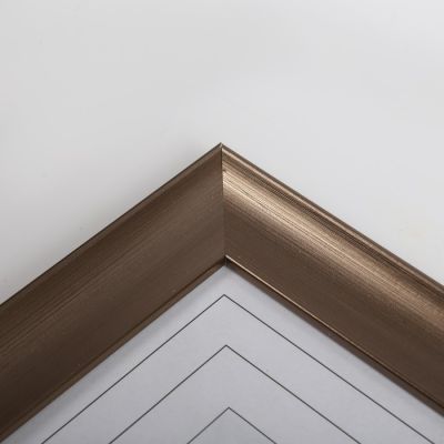 Фоторамка пластик 20х25 см "Широкий серебристый багет" 31,6х26,6х2,4 см