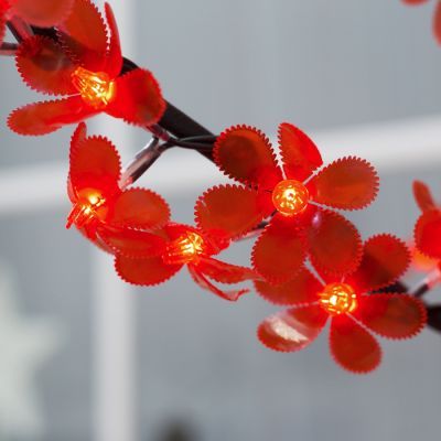 Светодиодное дерево «Баугиния» 1.5 м, 480 LED, постоянное свечение, 220 В, свечение красное