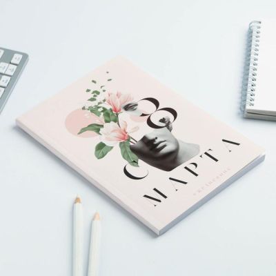 Набор обложка для паспорта и ежедневник "Здесь и сейчас"