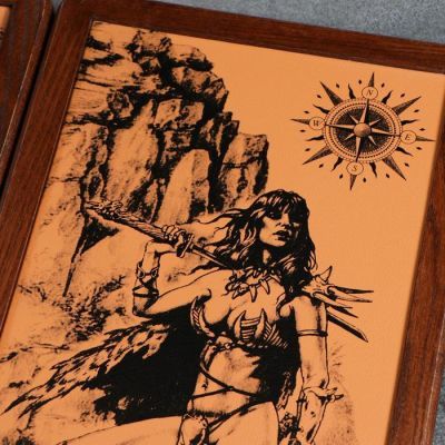 Нарды "Легенда" Амазонка, средние, ясень, 51 х 25 см