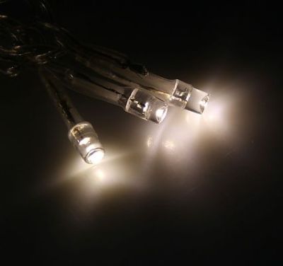 Гирлянда уличная "Бахрома" (Ш:4 м, В:0,6 м, нить силикон, теплый белый)