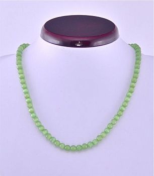 Бусы Кошачий Глаз "Цветоморфозы" арт. НКГ-1(6)-45-4