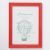 Фоторамка пластик L-6 21х30 см, красный, с небьющимся стеклом Фоторамка пластик L-6 21х30 см, красный, с небьющимся стеклом