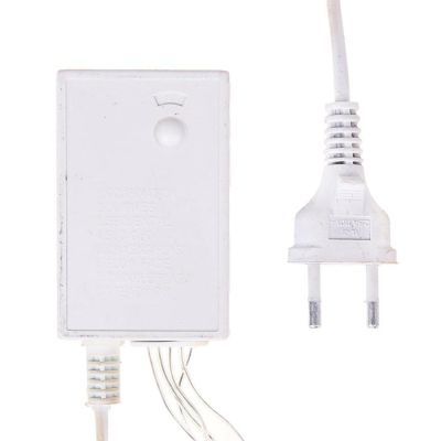 Гирлянда «Бахрома» 4 × 0.6 м, IP44, прозрачная нить, 180 LED, свечение красное, 8 режимов, 220 В