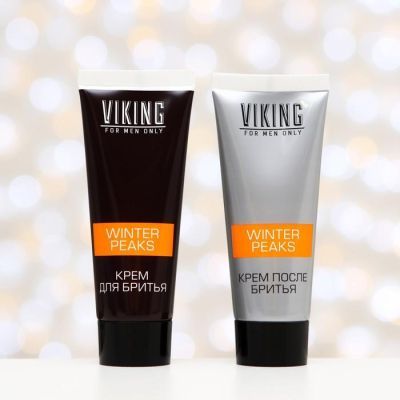 Подарочный набор Viking «Снежные вершины»: крем для бритья, 75 мл + крем после бритья, 75 мл