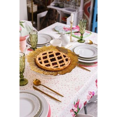 Скатерть "Этель" Тюльпаны  220х147 см, 100% хл, репс 210 гр/м2