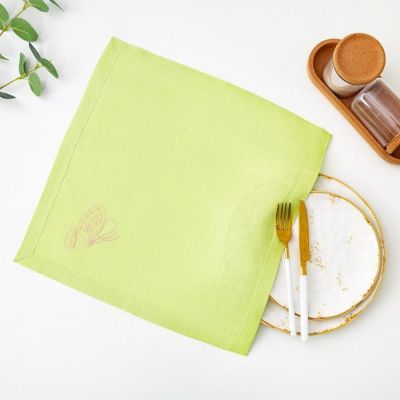 Набор  полотенец 42х42 см, 50%  хл,50% лен МИКС, 2 шт