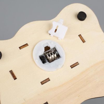 Светодиодная фигура «Дом с Дедом Морозом» 11 × 15 × 3 см, дерево, батарейки LR41х3, свечение тёплое белое