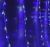 Гирлянда уличная "Дождь" (Ш:2 м, В:1,5 м, нить силикон, бело-синий)