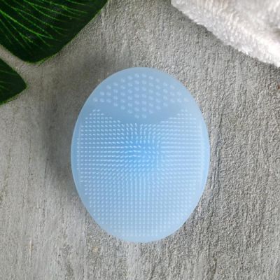 Спонж для умывания «Буль-буль, и ты красотка», синий, 6,5 х 5 см