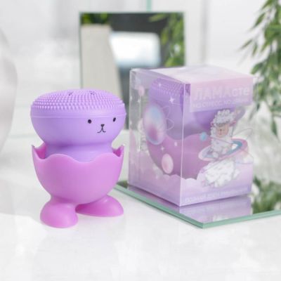 Щёточка для лица на подставке «ЛАМАсте», 7,2 х 5,5 см