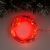 Гирлянда «Нить» 10 м роса, IP20, серебристая нить, 100 LED, свечение красное, 12 В