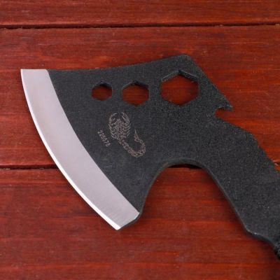 Топорик в чехле "Мастер К" черный, ручка в оплетке