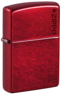 Зажигалка ZIPPO 21063ZL Logo с покрытием Candy Apple Red