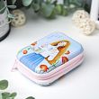 Шкатулка металл на молнии "Девушка с маками" 9х6,5х3,3 см