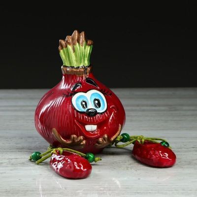 Копилка "Лучок", глянец, разноцветная, 17 см, микс