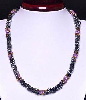 Бусы Гематит "Лиана" арт.П1814