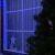 Гирлянда «Занавес» 2 × 6 м, IP44, УМС, тёмная нить, 1440 LED, свечение синее, 220 В