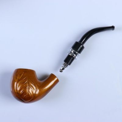 Трубка "Командор" классическая, раструб "Лист", 14х4.7х4.5 см