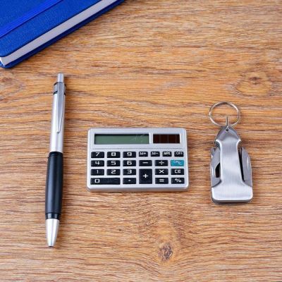 Набор подарочный 3в1 (ручка, калькулятор, нож 4в1)