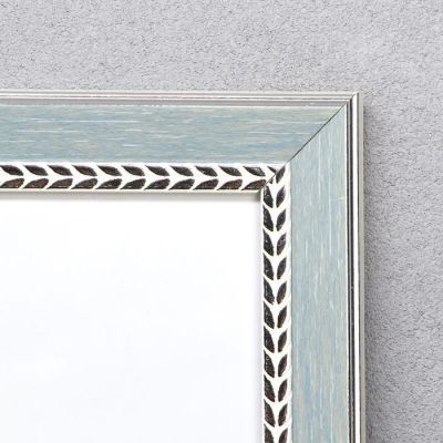 Фоторамка пластик 30х40 см "Серая с серебристой косичкой" 44,6х34,6х1,6 см