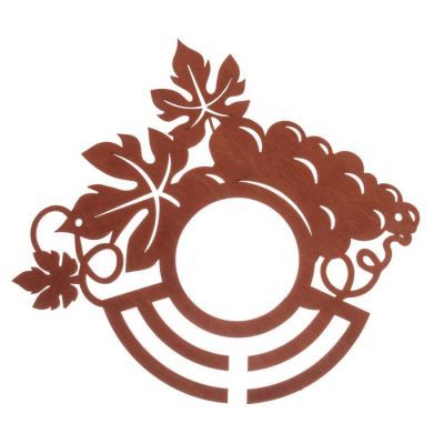 Подставка под вино и бокалы "Виноград"