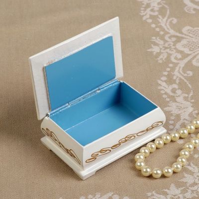 Шкатулка «Балерина», белая, 6×9 см, лаковая миниатюра