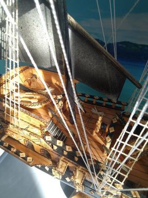 Модель корабля Магеллана, ручная работа, №22