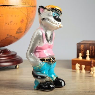 Копилка "Кот Фёдор", покрытие лак, разноцветная, 28 см, микс