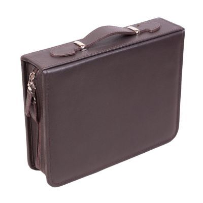 Набор дорожный в сумке из натуральной кожи (3 персоны)