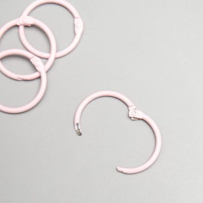 Кольца для альбома "Рукоделие" KDA-030/3, 0,3 см, 4 шт, розовый