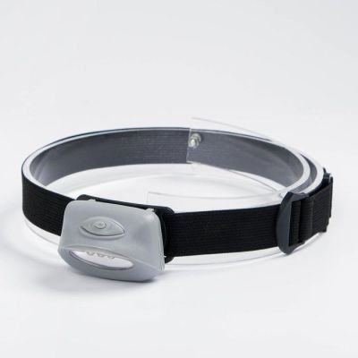 Фонарь налобный, 4 х 5.5 см, 3 ААА, микс