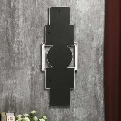 Фоторамка пластик на 5 фото 10х10, 12х12, 10х15 см "Вертикаль" белая 60х22х4 см