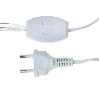 Гирлянда комнатная "Метраж" (10 м. нить белая, бело-синий)