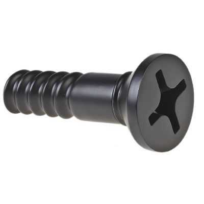 Держатель для туалетной бумаги "Шуруп" черный