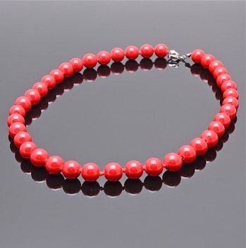 Бусы прес.Коралл "Классика №10" арт. ПКО-1(10)-45-6у