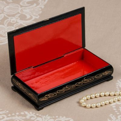 Шкатулка - купюрница «Охота», 8,5×17 см, лаковая миниатюра