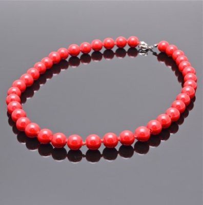 Бусы прес.Коралл "Классика №10" арт. ПКО-1(10)-45-6у