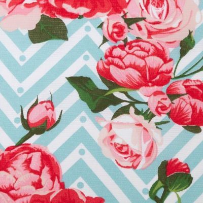 Полотенце вафельное в коробке "Зигзаг" 35х60 см, бирюза, 160 гр/м, хл,