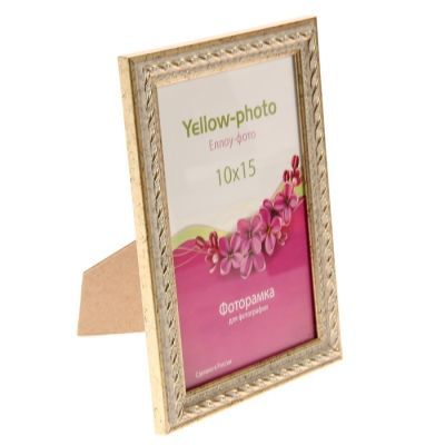 Фоторамка пластик Еллоу Фото 10х15 см Виток 192-4 серебро