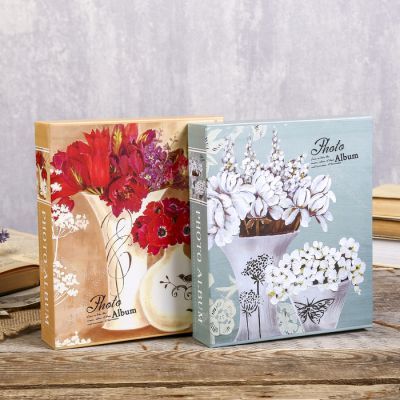 Фотоальбом на 80 фото 10х15 см "Нарисованный букет" в коробке МИКС 23х19х5,2