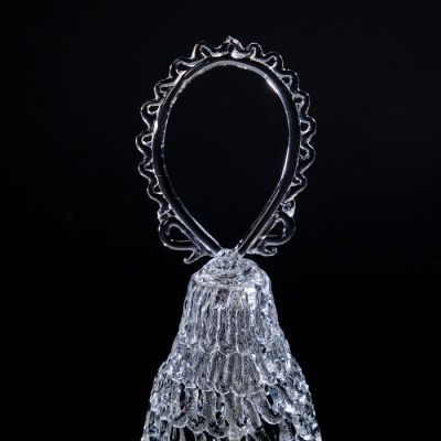 Колокольчик сувенирный «Хрустальный овал», ручной работы