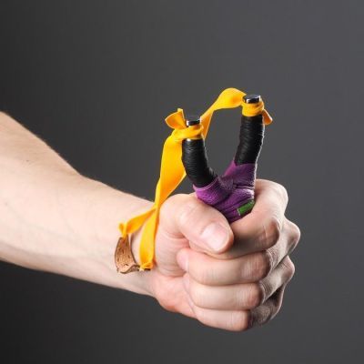 Рогатка "Беспечность" металлическая в оплетке, микс