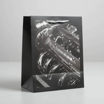 Пакет ламинированный вертикальный «23 февраля», MS 18 × 23 × 10 см