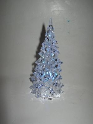 Светильник диодный "Елочка кристальная" меняет цвета (h-13см)