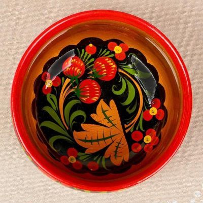 Салатник, средний, 14×6 см, хохлома, микс