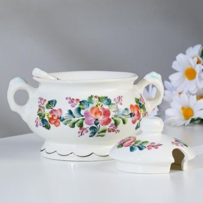 Сахарница «Гости» с ложкой