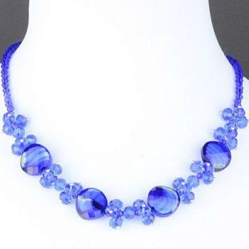 Колье Хрусталь, Муранское стекло "Клайда" арт. КАП-1444