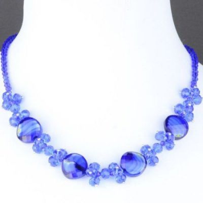 Колье Хрусталь, Муранское стекло "Клайда" арт. КАП-1444